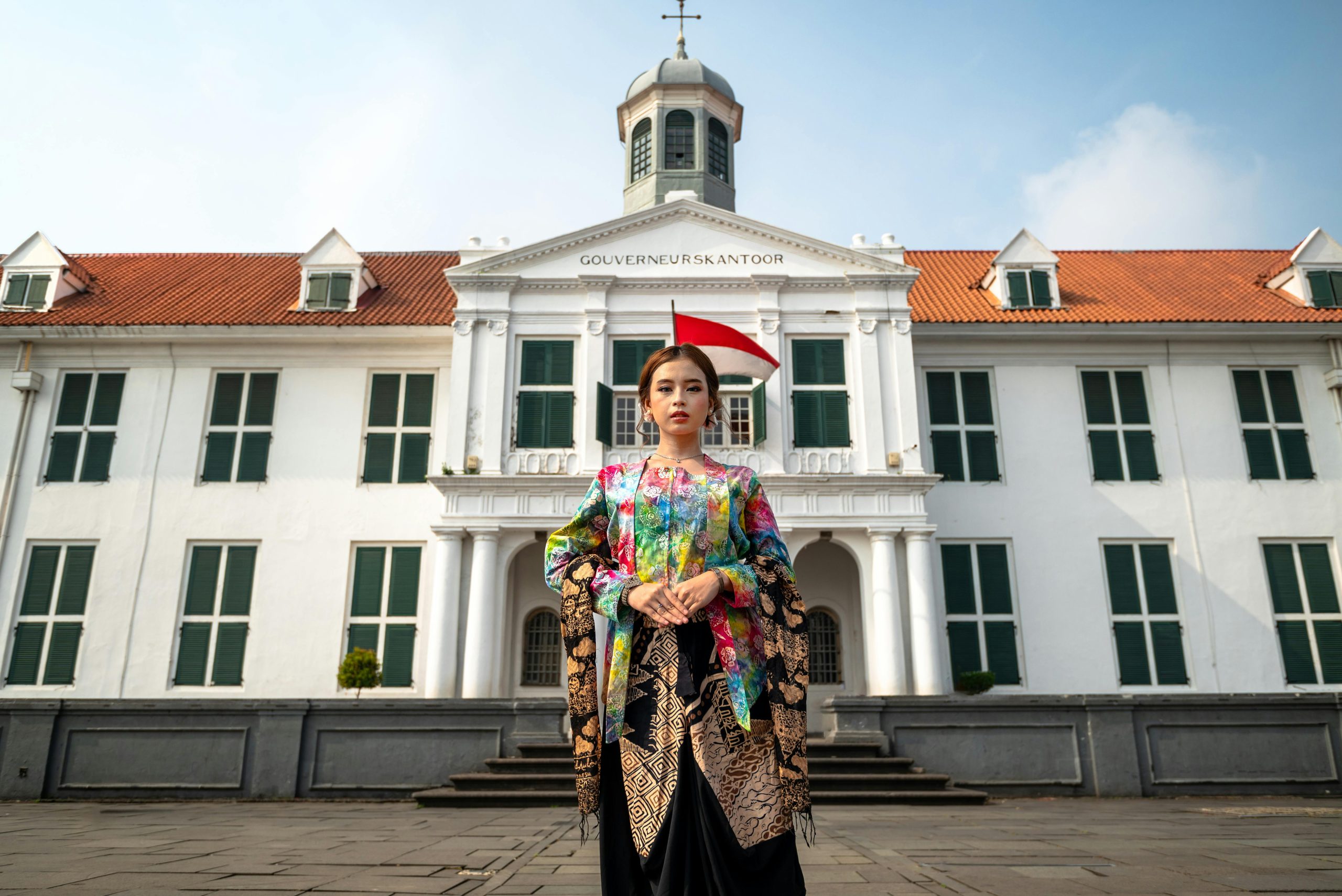 Ilustrasi kebaya kelelawar